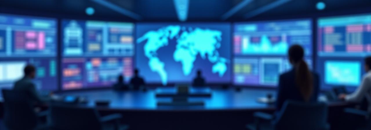 Logistics control center background